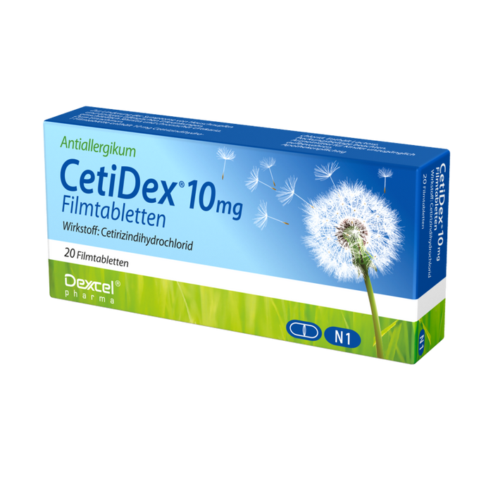 CetiDex 10 mg Tabletten bei Allergien, 20 St. Tabletten