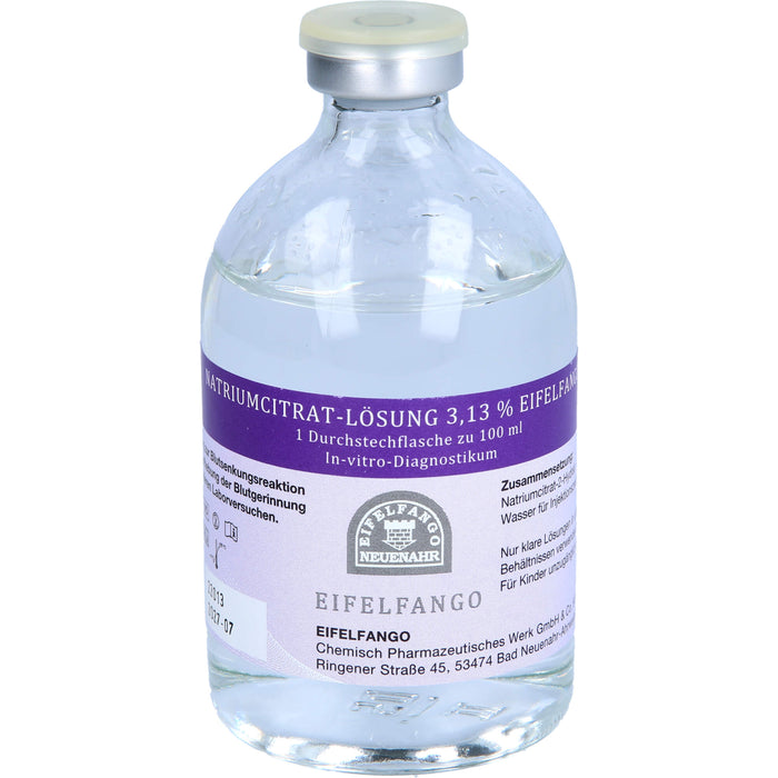 Natriumcitrat-Lösung 3,13 % Eifelfango, 100 ml Solution