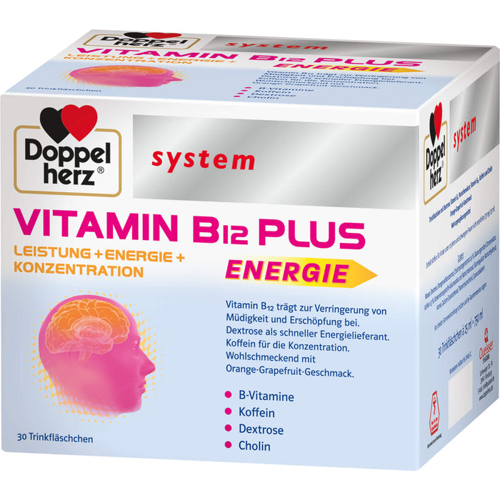 Doppelherz system Vitamin B12 Plus Trinkfläschchen, 30 pcs. Ampoules