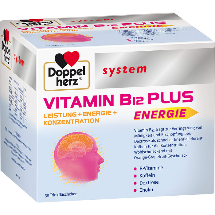 Doppelherz system Vitamin B12 Plus Trinkfläschchen, 30 pcs. Ampoules