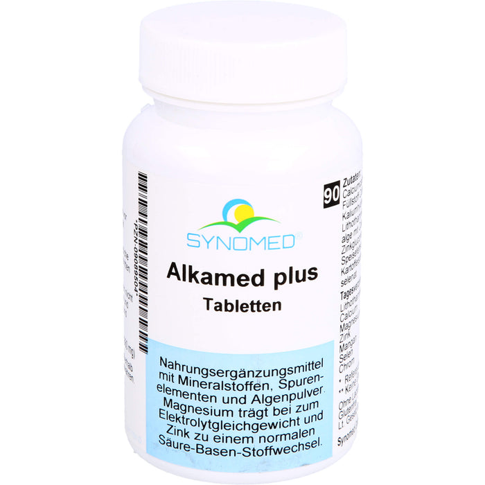 SYNOMED Alkamed plus Tabletten mit Mineralstoffen, Spurenelementen und Algenpulver, 90 St. Tabletten