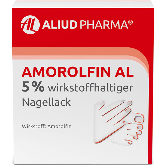 Amorolfin AL 5 % wirkstoffhaltiger Nagellack, 5 ml Nail varnish containing active ingredients