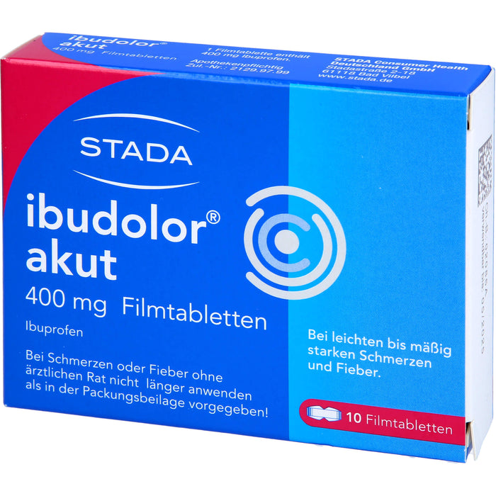 ibudolor akut 400 mg Filmtabletten, 10 pc Tablettes