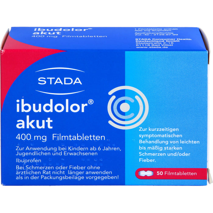 ibudolor akut 400 mg Filmtabletten, 50 pc Tablettes