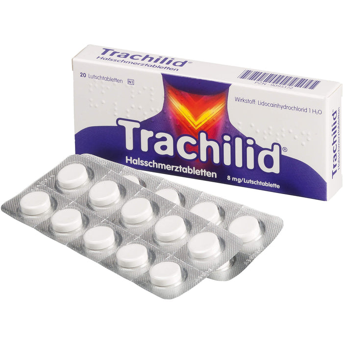 Trachilid Halsschmerztabletten, 20 pc Tablettes