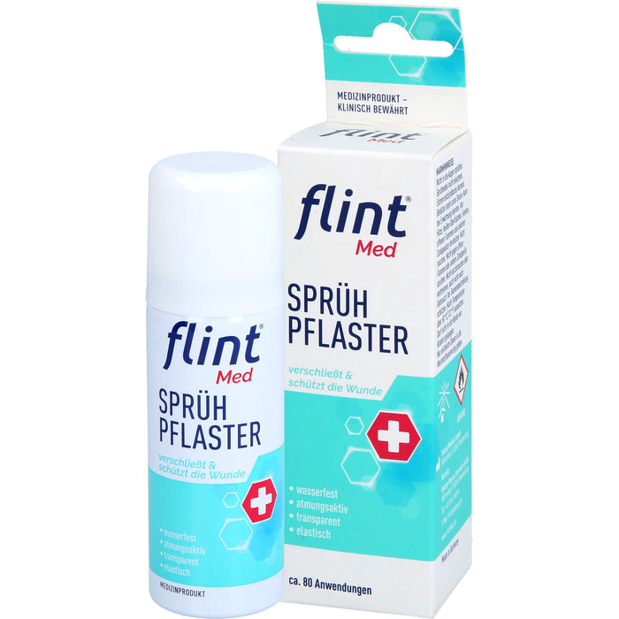 flint Med Sprühpflaster verschließt die Wunde sofort, 50 ml Solution