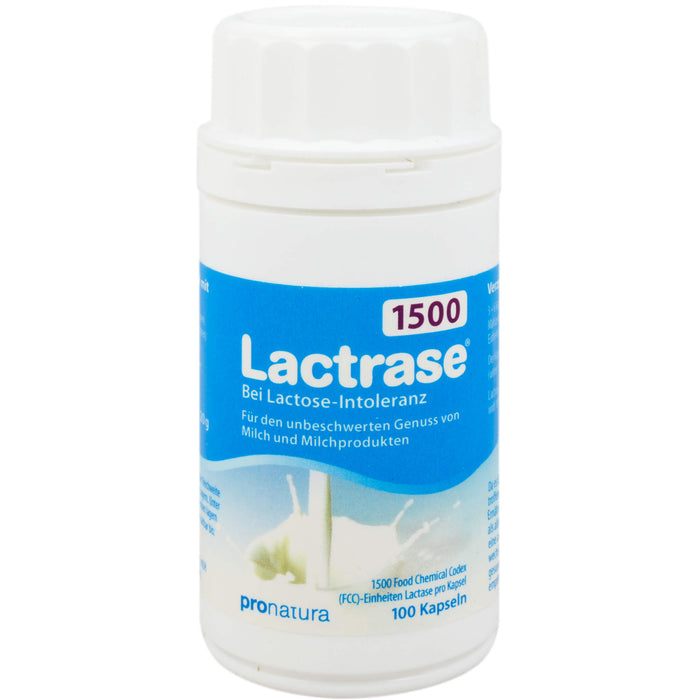 Lactrase 1500 bei Lactose-Intoleranz Kapseln, 100 pcs. Capsules