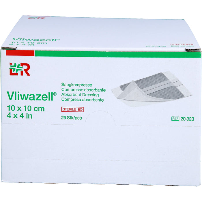 VLIWAZELL Kompressen 10x10cm steril, 25 St KOM