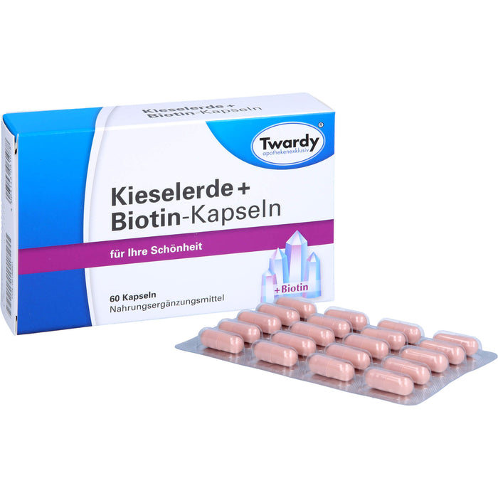 Twardy Kieselerde + Biotin-Kapseln für Ihre Schönheit, 60 pcs. Capsules