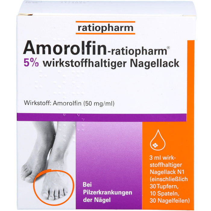 Amorolfin-ratiopharm Nagellack bei Nagelpilz, 3 ml Vernis à ongles contenant une substance active