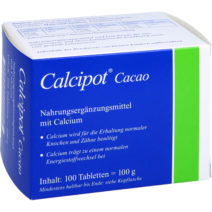 Calcipot Kautabletten, 100 pc Tablettes