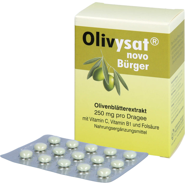 Olivysat novo Bürger Olivenblätterextrakt 250 mg Dragees, 90 pc Tablettes