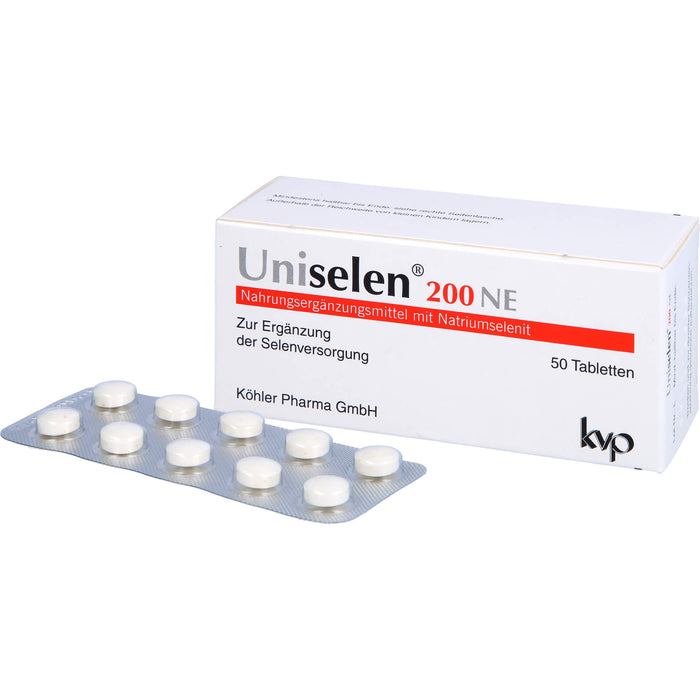 Uniselen 200 NE Tabletten zur Selenversorgung, 50 pc Tablettes