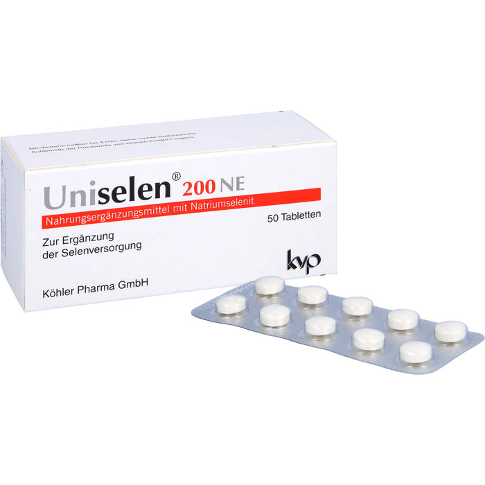 Uniselen 200 NE Tabletten zur Selenversorgung, 50 pc Tablettes