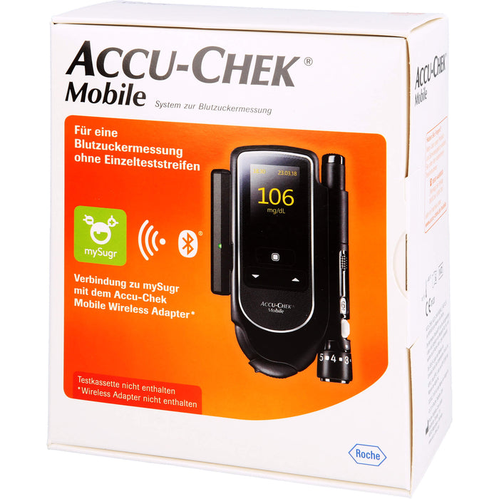 ACCU-CHEK Mobile Set mg/dl III für eine Blutzuckermessung ohne Einzelteststreifen, 1 St. Gerät