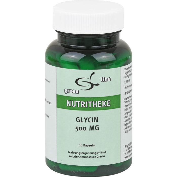 green line Nutritheke Glycin 500 mg Kapseln, 60 pc Capsules