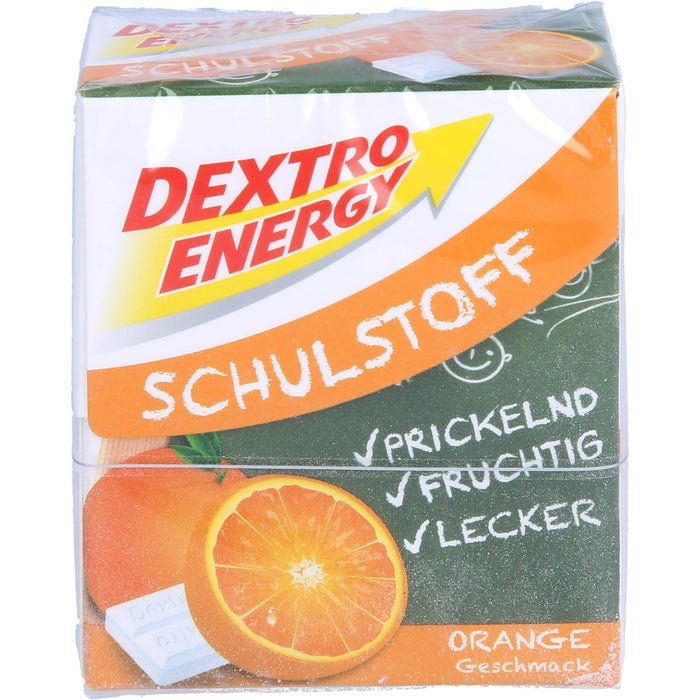 DEXTRO ENERGY Schulstoff Täfelchen Orange, 50 g Comprimés