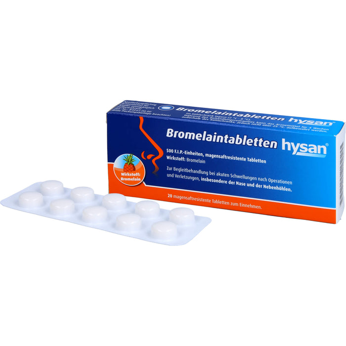 Bromelaintabletten hysan, 20 pc Tablettes