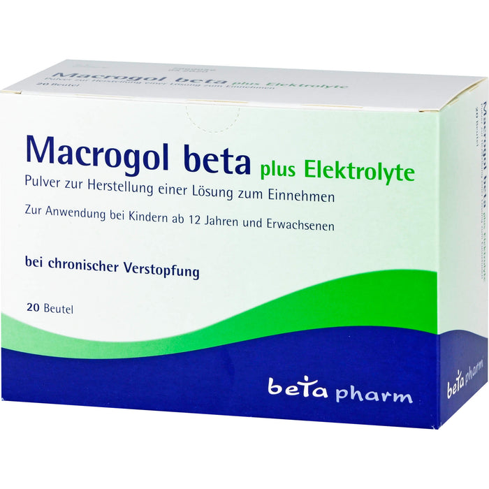 Macrogol beta plus Elektrolyte Pulver, 20 pcs. Sachets