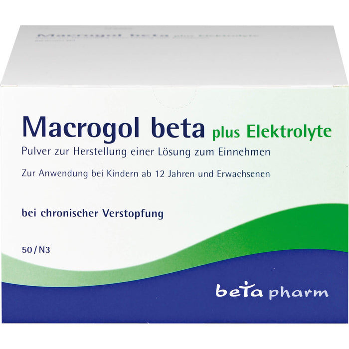 Macrogol beta plus Elektrolyte Pulver, 50 St. Beutel