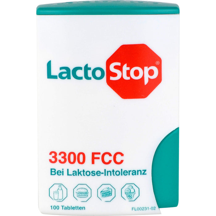 LactoStop 3300 FCC bei Lactose-Intoleranz Tabletten, 100 St. Tabletten