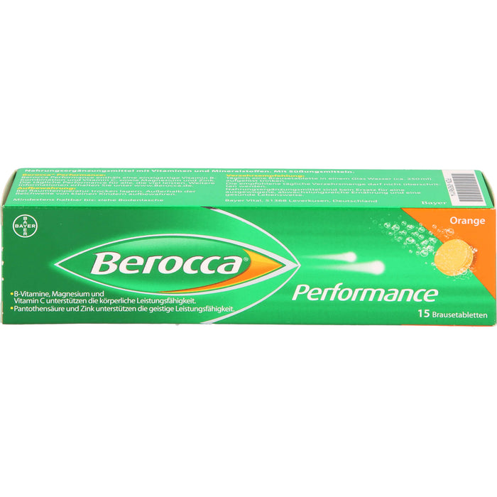 Berocca Performance Orange Brausetabletten, 15 pcs. Tablets