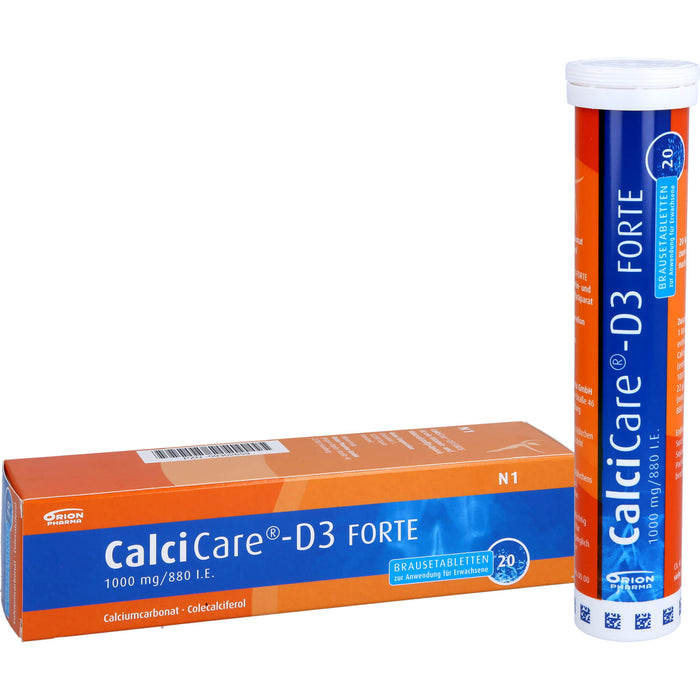 CalciCare-D3 forte Brausetabletten, 20 pcs. Tablets