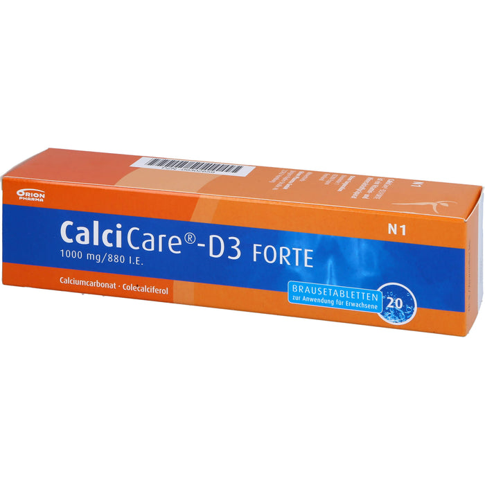 CalciCare-D3 forte Brausetabletten, 20 pc Tablettes