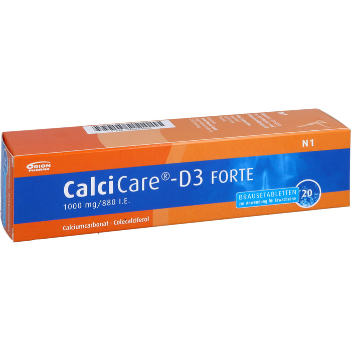 CalciCare-D3 forte Brausetabletten, 20 pc Tablettes