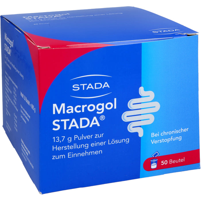 Macrogol STADA Pulver bei Verstopfung, 50 St. Beutel