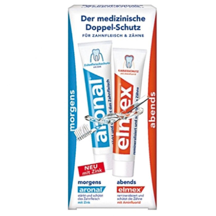 aronal und elmex Doppelschutz Zahnpasta, 150 ml Toothpaste