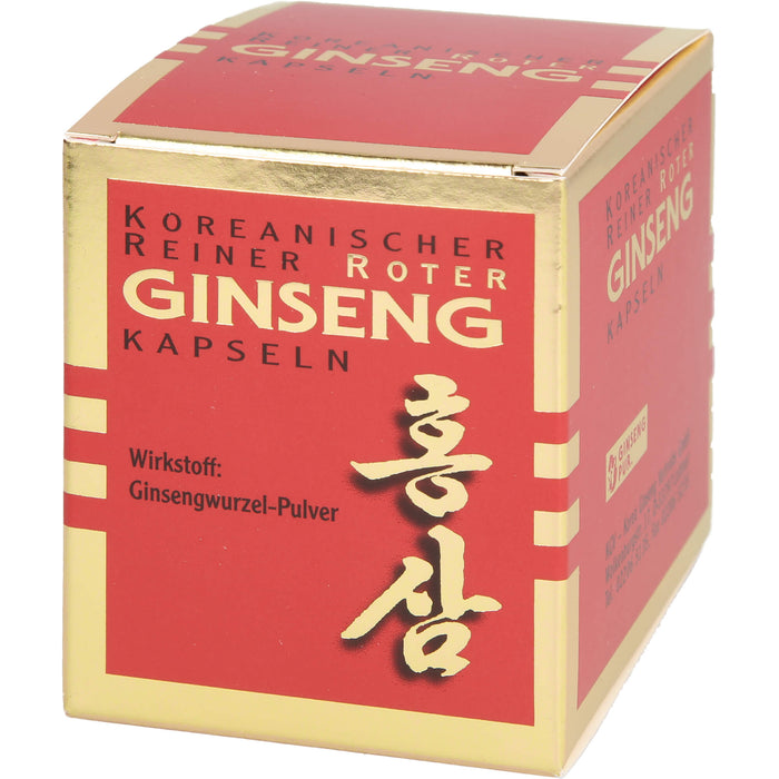 Koreanischer Reiner Roter Ginseng Wurzelpulver 300 mg Kapseln, 100 pcs. Capsules