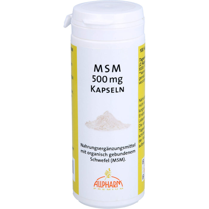 ALLPHARM MSM 500 mg Kapseln, 100 pcs. Capsules