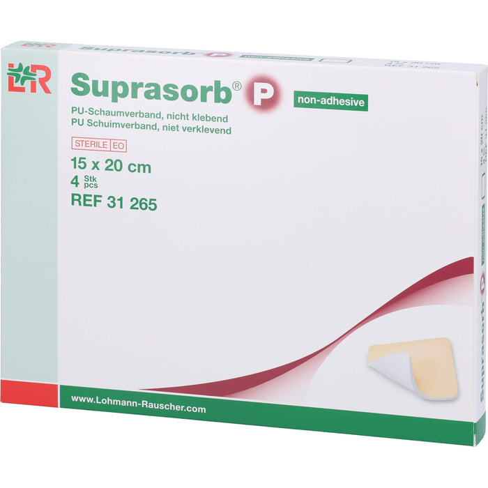 Suprasorb P Pu-Schaumverband nicht klebend 5x5cm, 4 St VER