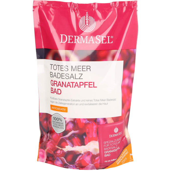 DermaSel Totes Meer Badesalz + Granatapfel SPA, 1 pc Paquet combiné