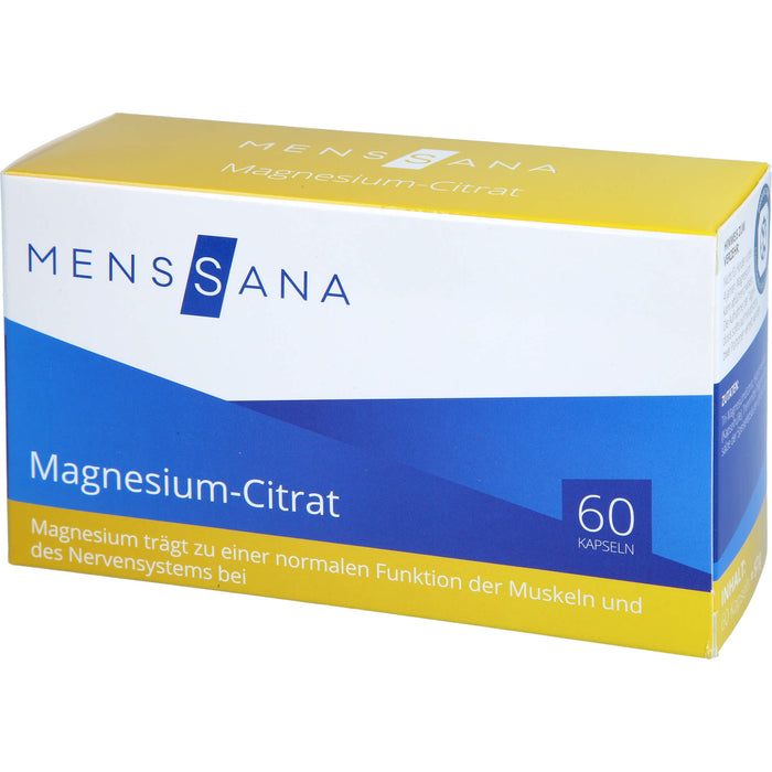 MensSana Magnesium-Citrat Kapseln, 60 pcs. Capsules