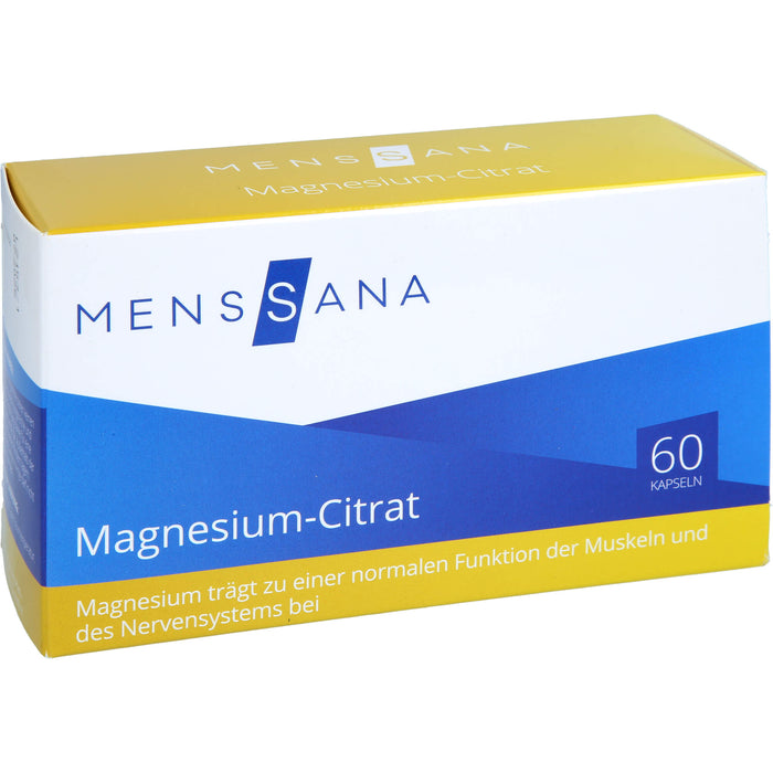 MensSana Magnesium-Citrat Kapseln, 60 pc Capsules