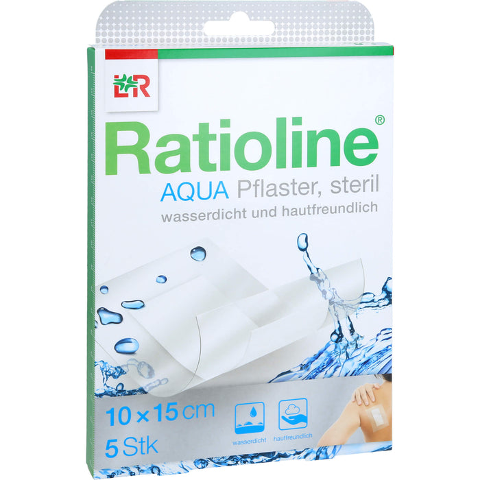 Ratioline Aqua Pflaster steril 10 x 15 cm, 5 pcs. Patch