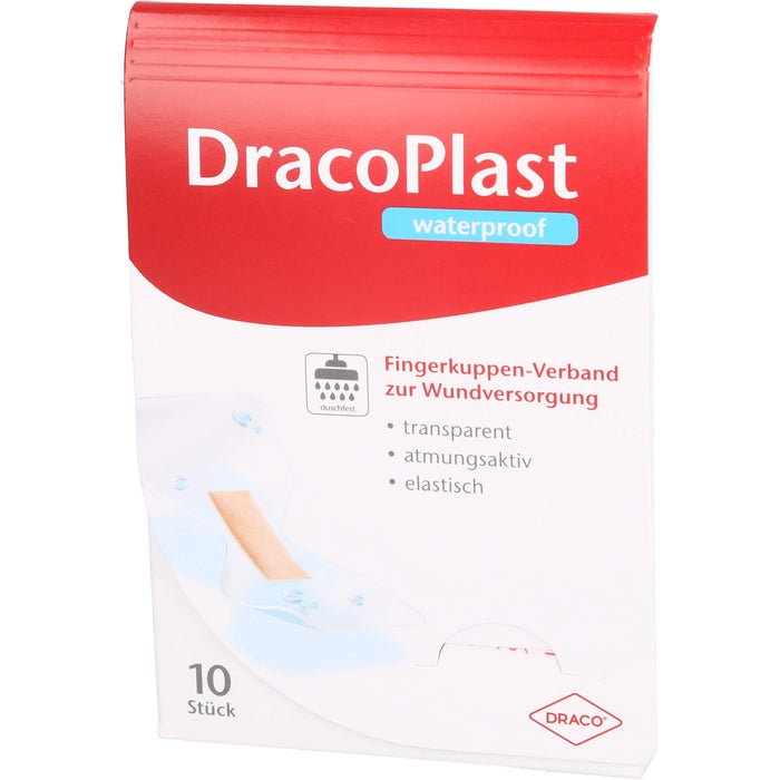 DracoPlast Waterproof Fingerkuppenverband, 10 pcs. Patch