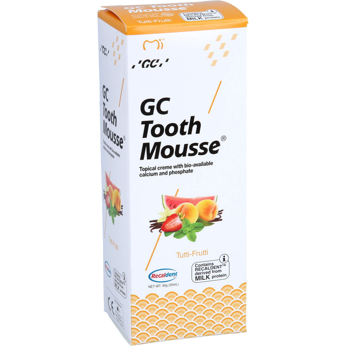 Dent-o-care GC Tooth Mousse Tutti-Frutti, 40 g Cream