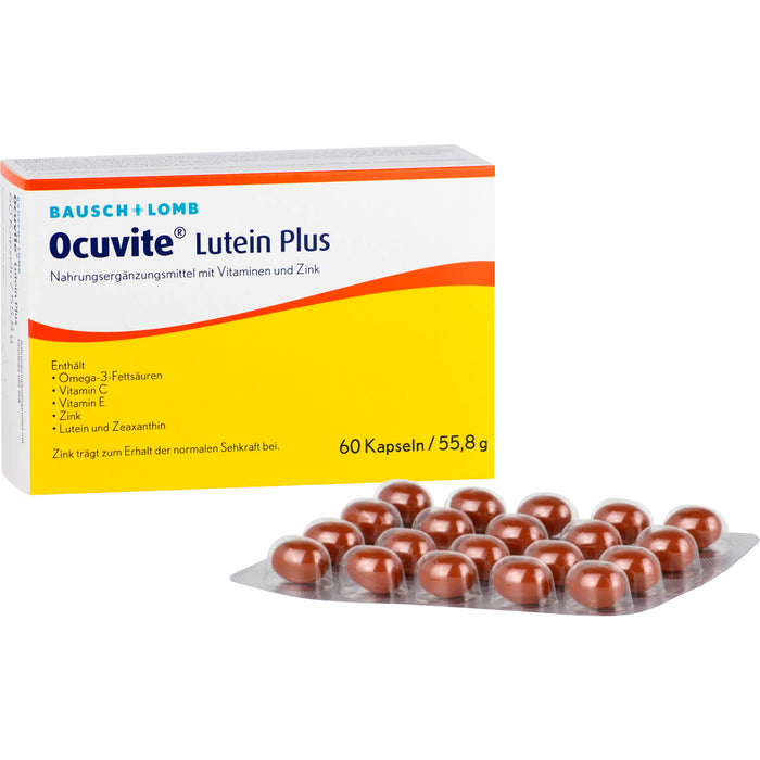 Ocuvite Lutein plus Kapseln, 60 pcs. Capsules