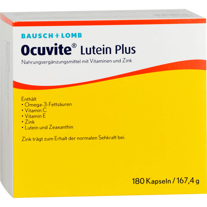 Ocuvite Lutein Plus Kapseln, 180 St. Kapseln