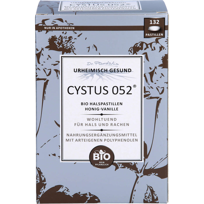 Dr. Pandalis CYSTUS 052 Bio Halspastillen Honig-Vanille, 132 pc Pastilles