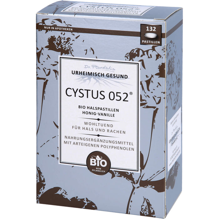 Dr. Pandalis CYSTUS 052 Bio Halspastillen Honig-Vanille, 132 St. Pastillen