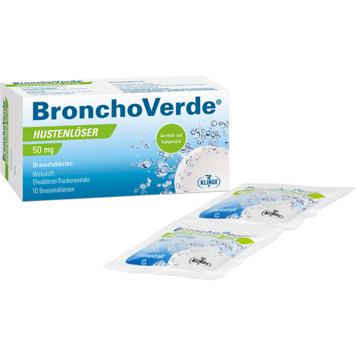 BronchoVerde Hustenlöser 50 mg Brausetabletten, 10 pc Tablettes