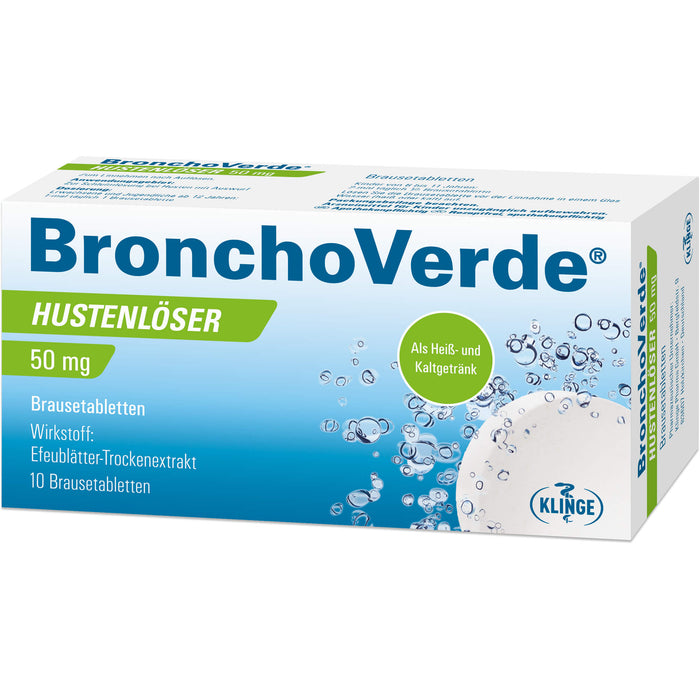 BronchoVerde Hustenlöser 50 mg Brausetabletten, 10 pc Tablettes