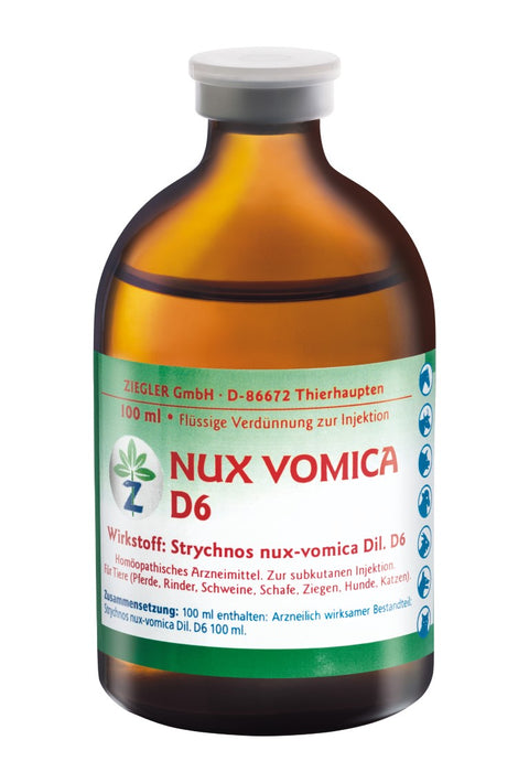 ZIEGLER Nux vomica D 6 Dilution, 100 ml Solution