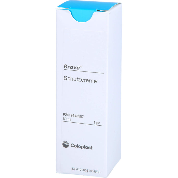 Brava Hautschutzcreme zur Unterstützung der Pflege wunder, trockener und irritierter Haut, 60 ml Creme