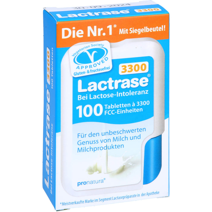 Lactrase 3300 bei Lactose-Intoleranz Tabletten, 100 pc Tablettes