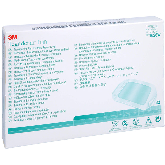 TEGADERM 3M Film 10x12cm 1626W, 50 St PFL